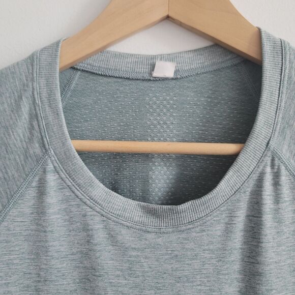 Lululemon x Peloton Light Green Swiftly Tech Short Sleeve Tee Top Size 6 T-Shirt - Picture 3 of 14